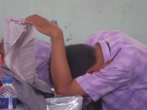 siswa tidur